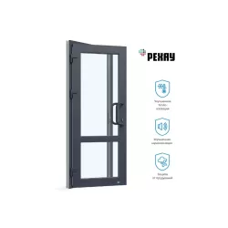 Ламинированная входная дверь ПВХ REHAU 2100х800 мм (ВхШ)